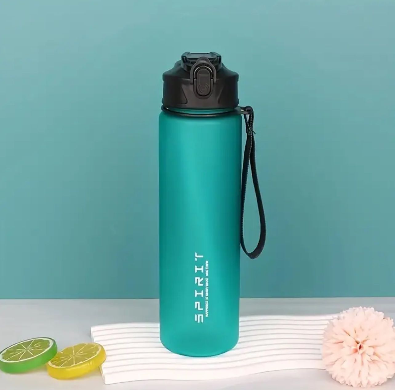 Sportliche Wasserflasche SPIRIT, grün, 750ml – Bild 1