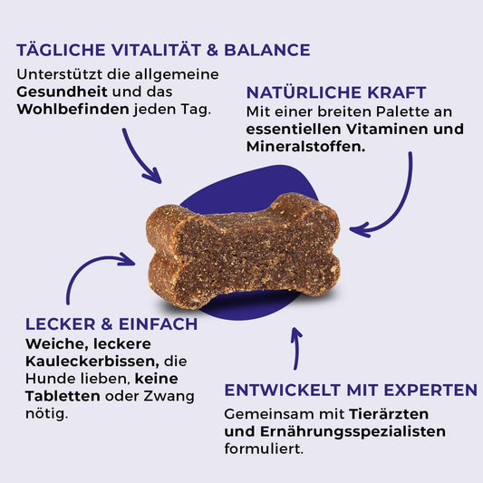 Multivitamin Hund 8in1 Kautabletten 120 Stk – Bild 2