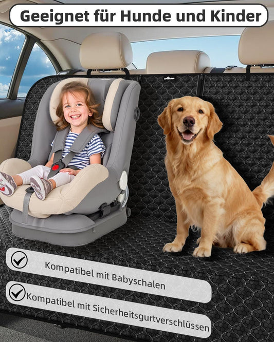 Hundedecke Auto Rückbank wasserdicht Kindersitz kompatibel – Bild 2