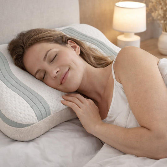Ergonomisches Nackenkissen Visco Höhenverstellbar – Bild 2
