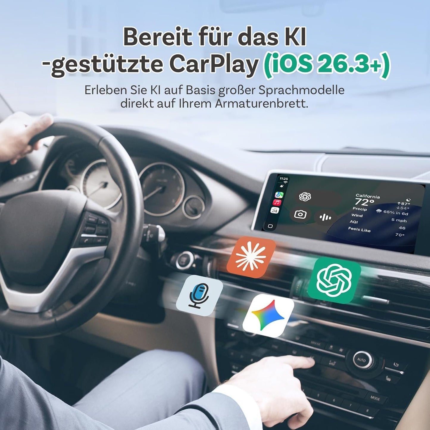 OTTOCAST Mini Wireless CarPlay Android Auto Adapter 2026 – Bild 10