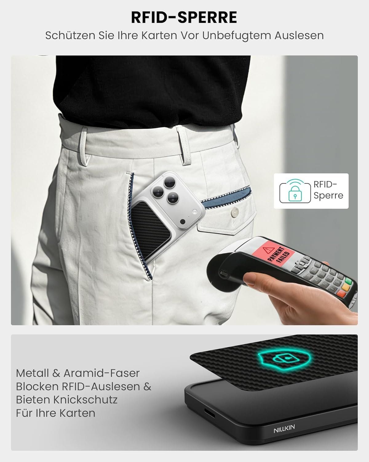 Nillkin MagSafe Wallet Kartenhalter Ständer RFID – Bild 9