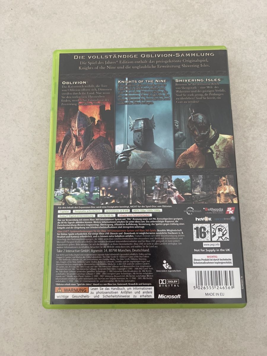 The Elder Scrolls IV Oblivion Xbox 360