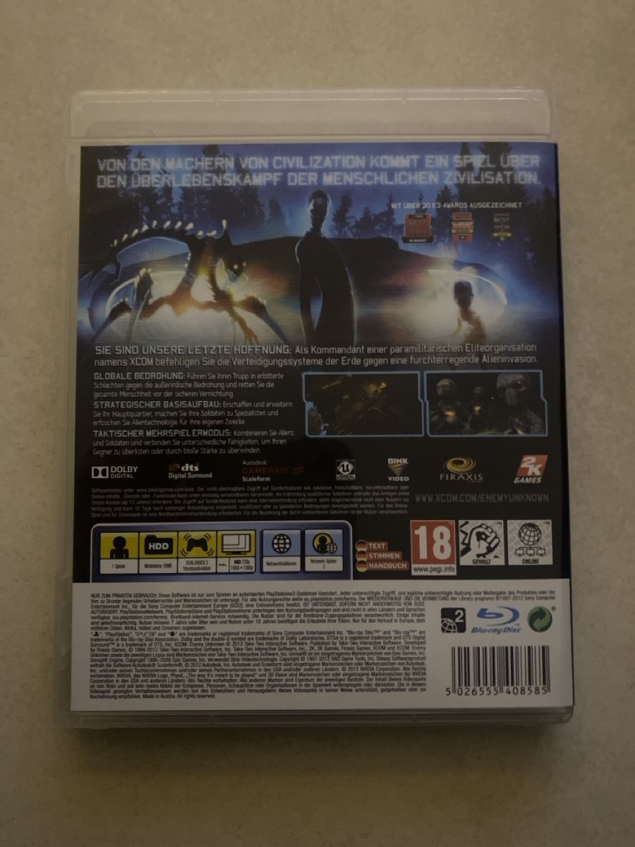 XCOM Enemy Unknown - PS3