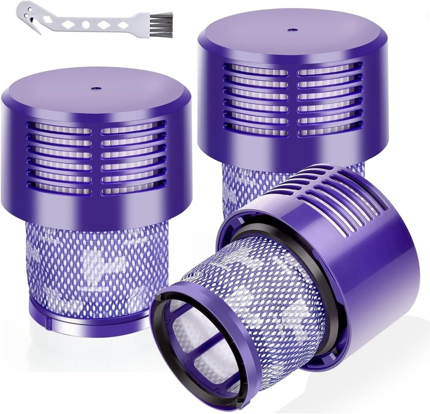 3x HEPA Filter Ersatz für Dyson V10 SV12 plus Bürste