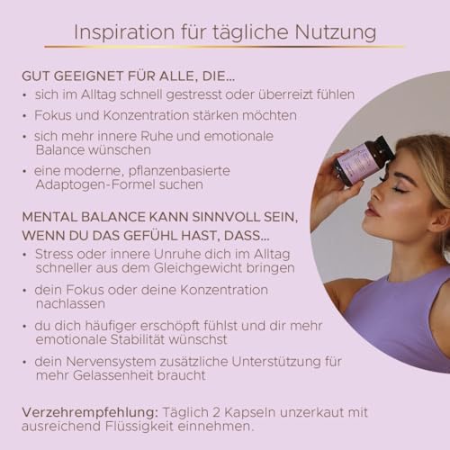 Mental Balance mit KSM-66 Ashwagandha, 60 Kapseln – Produktbild 4