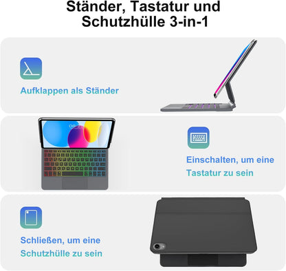 JADEMALL Magic Keyboard Hülle Funktionen