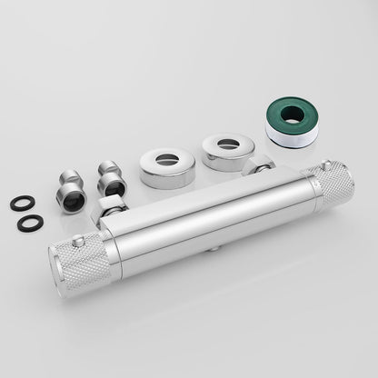 MENDIO Duschthermostat Chrom Aufputz