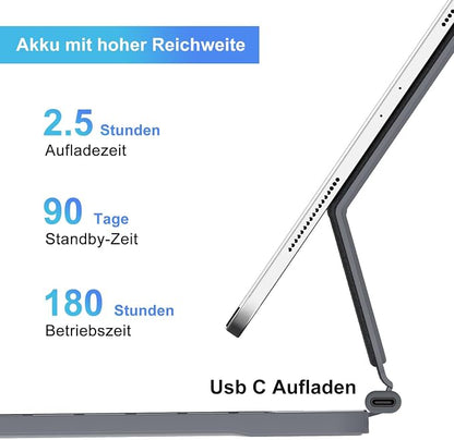 JADEMALL Tastaturhülle Hintergrundbeleuchtung