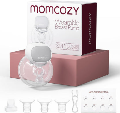 Momcozy S9 Pro elektrische Milchpumpe grau