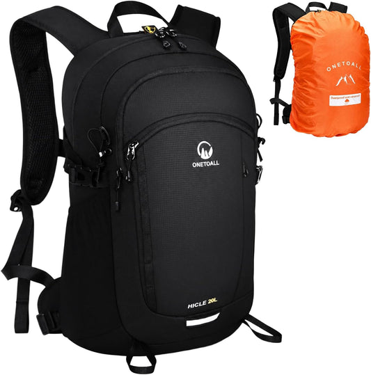 ONETOALL Wanderrucksack 20L mit Regenhülle