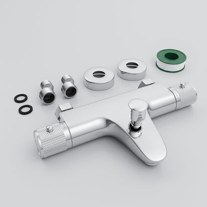 MENDIO Badewannenthermostat Chrom