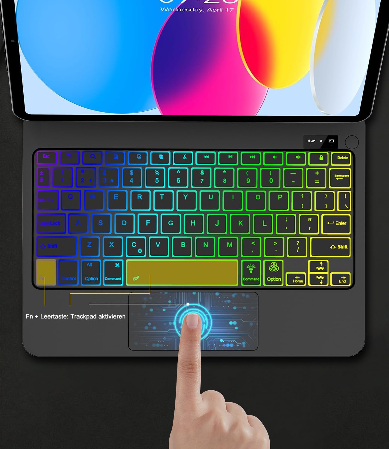 JADEMALL iPad Tastaturhülle Detailbild