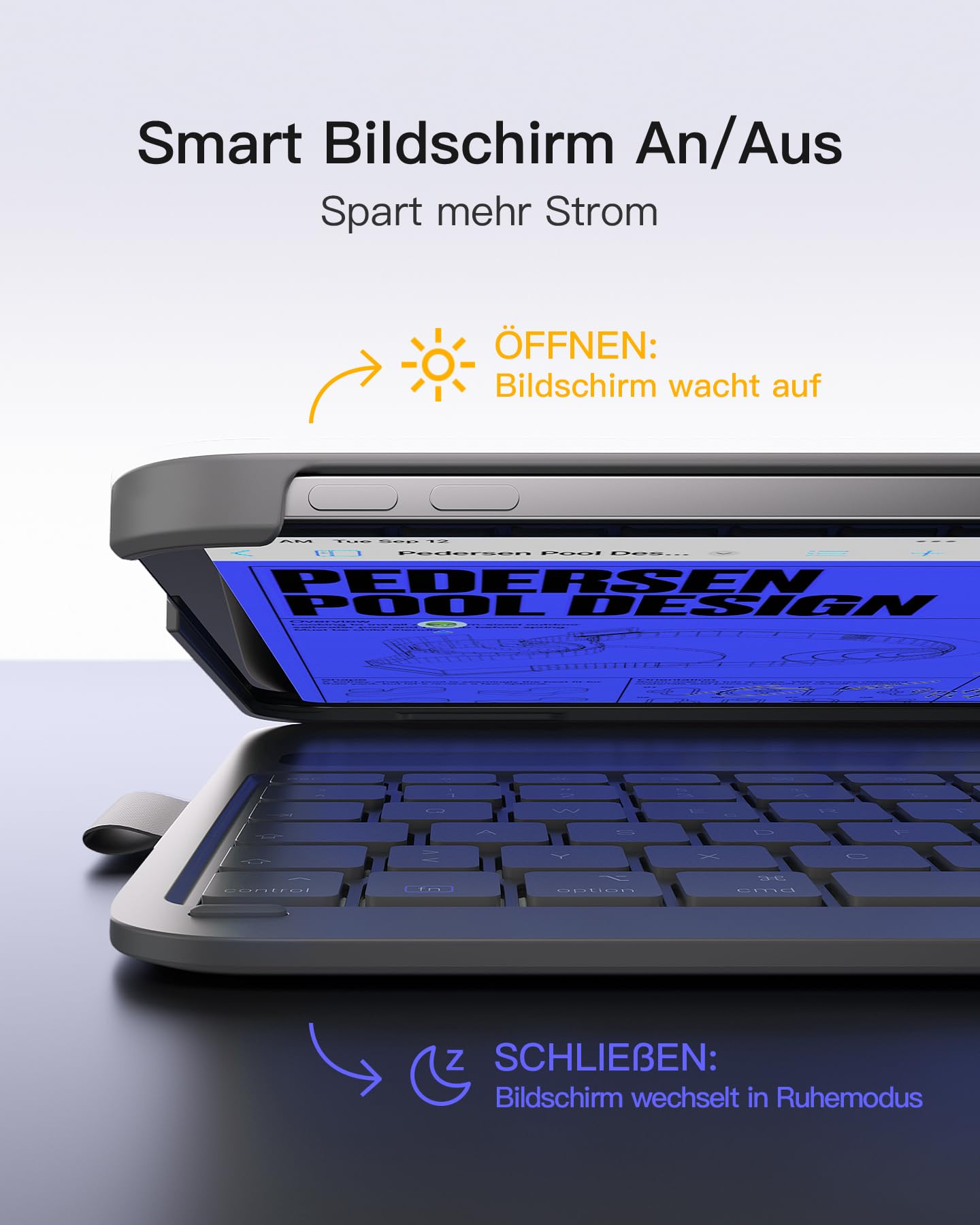 Inateck iPad Tastatur Hülle Funktionen