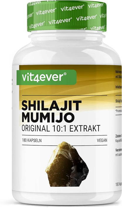vit4ever Shilajit Kapseln 180 Stück Produktansicht