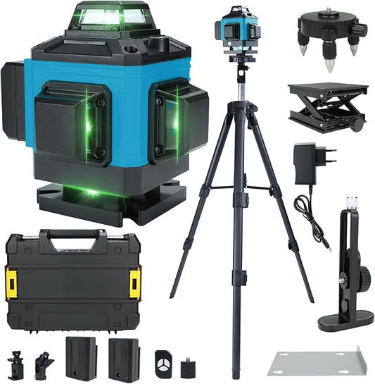 Kreuzlinienlaser 4×360° 16 Linien mit Stativ