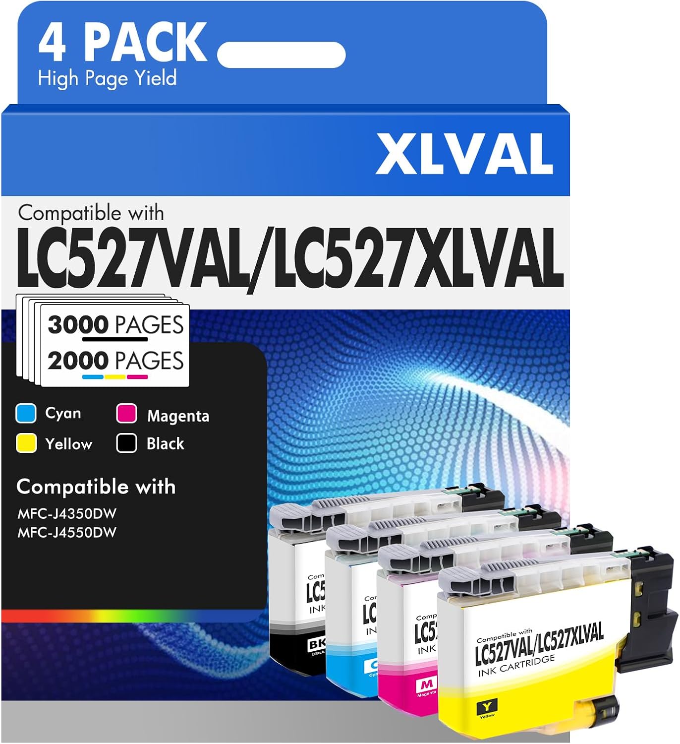 LC527XL Patronen Multipack für Brother 4 Farben