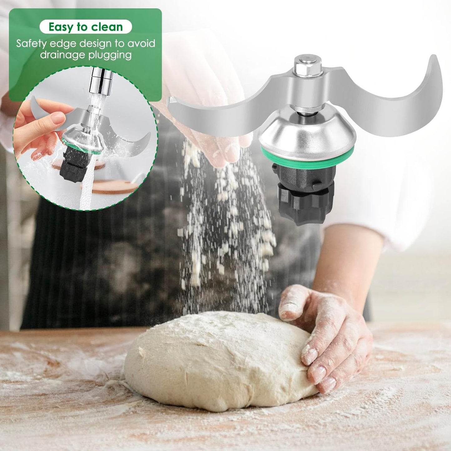 Edelstahl Teigmesser Ersatzteil für Thermomix
