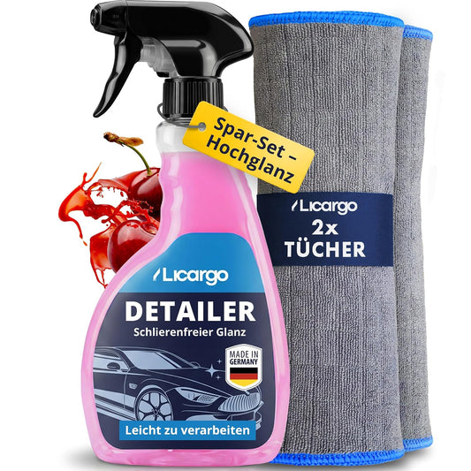 LICARGO Quick Detailer Set 500ml mit 2 Mikrofasertüchern