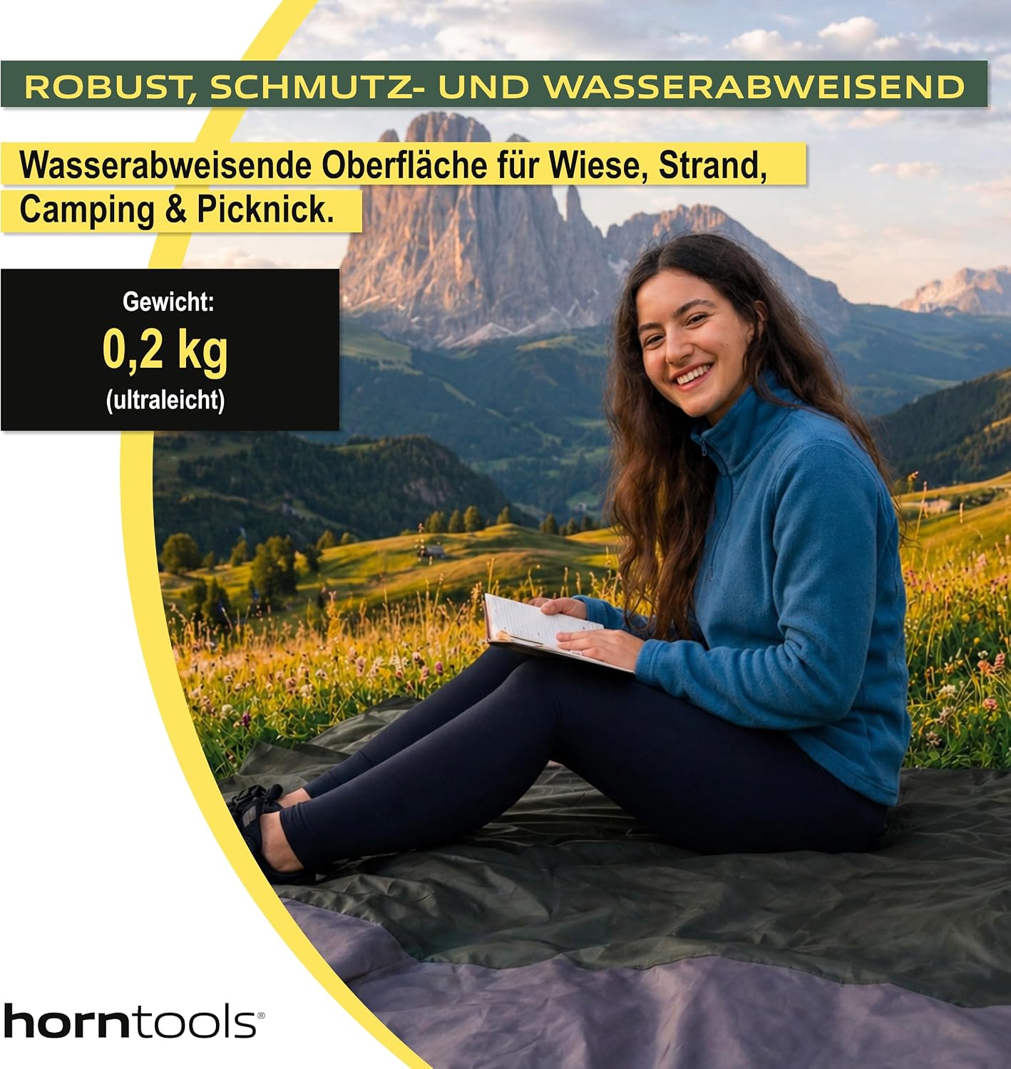 horntools Picknickdecke im Einsatz