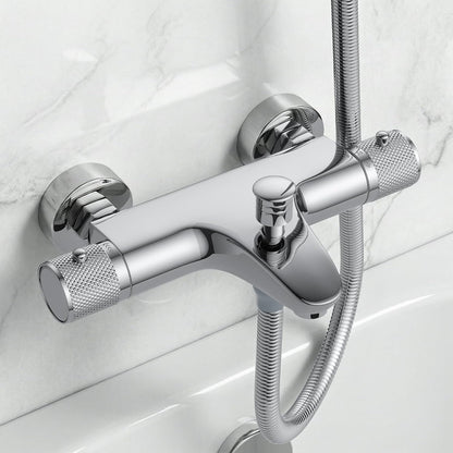 MENDIO Badewannenthermostat Chrom