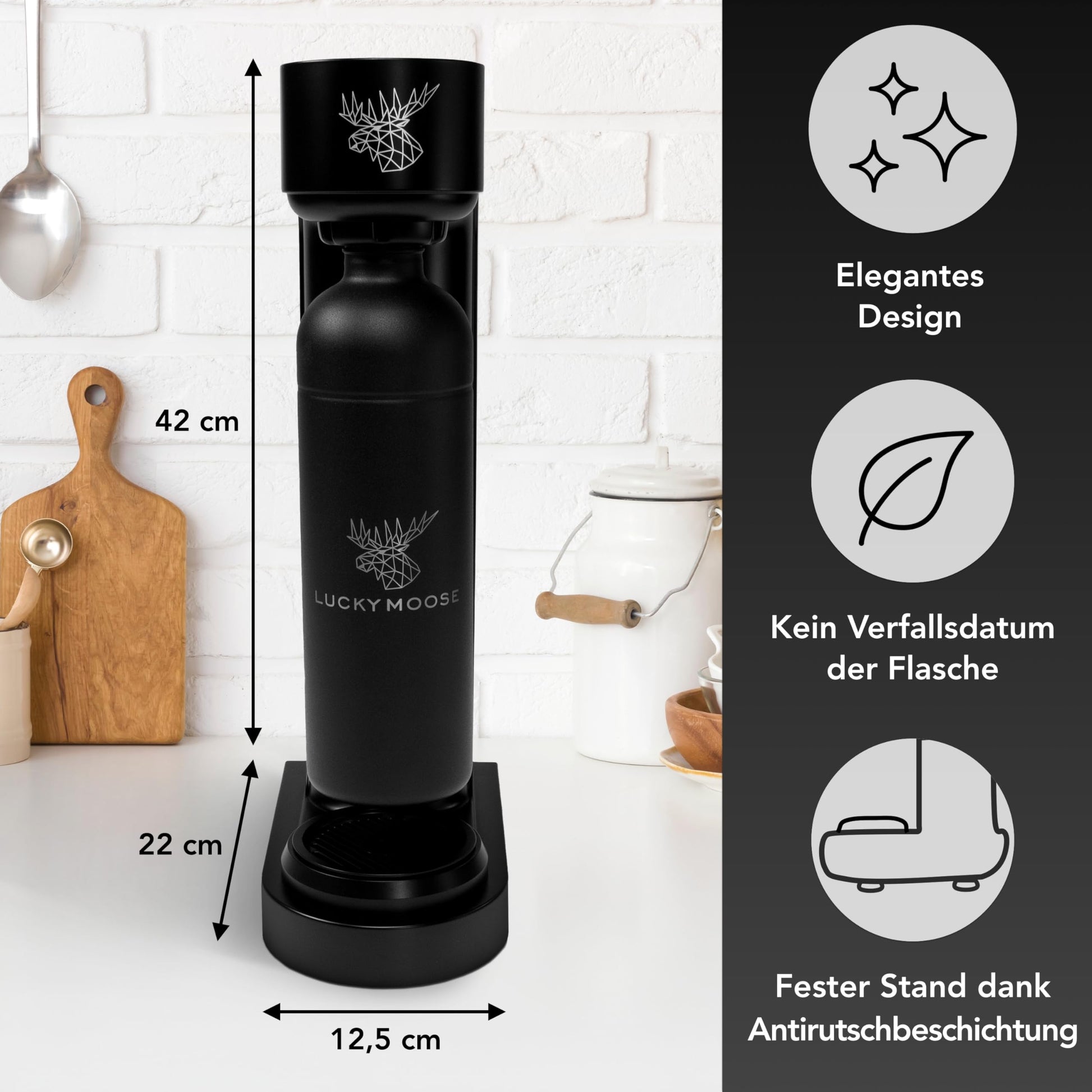 SodaStream Glaskaraffen Seitenansicht