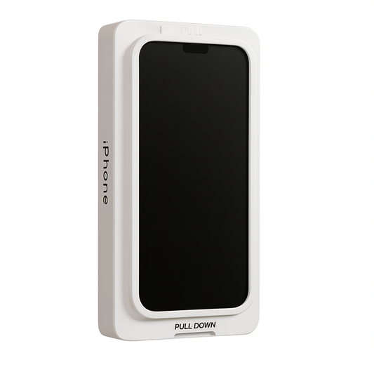iPhone Privacy Panzerglas mit Montagerahmen – Blickschutz | iPhone 11–16 Pro Max