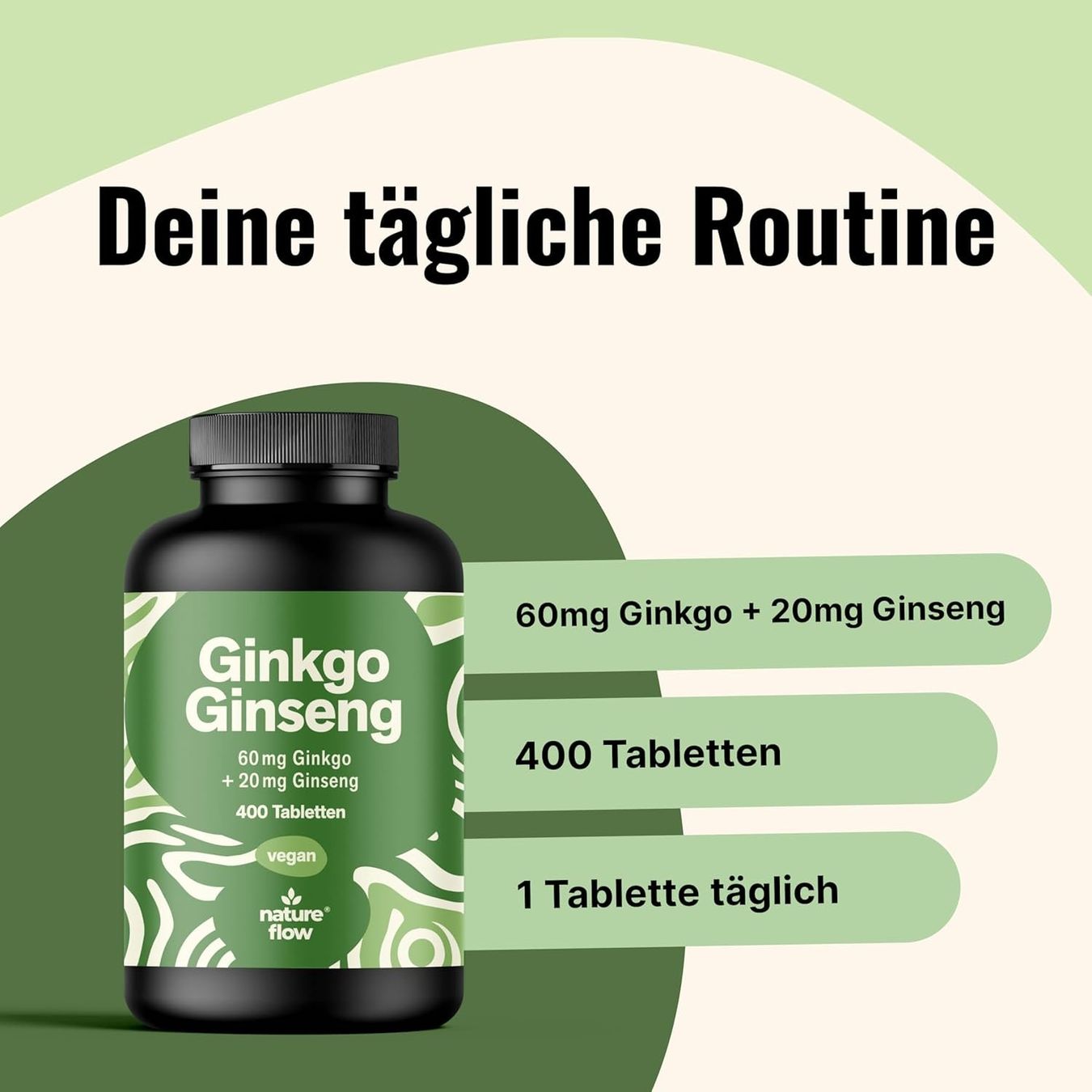 Ginkgo + Ginseng Tabletten 60 mg/20 mg – 400 Stk.