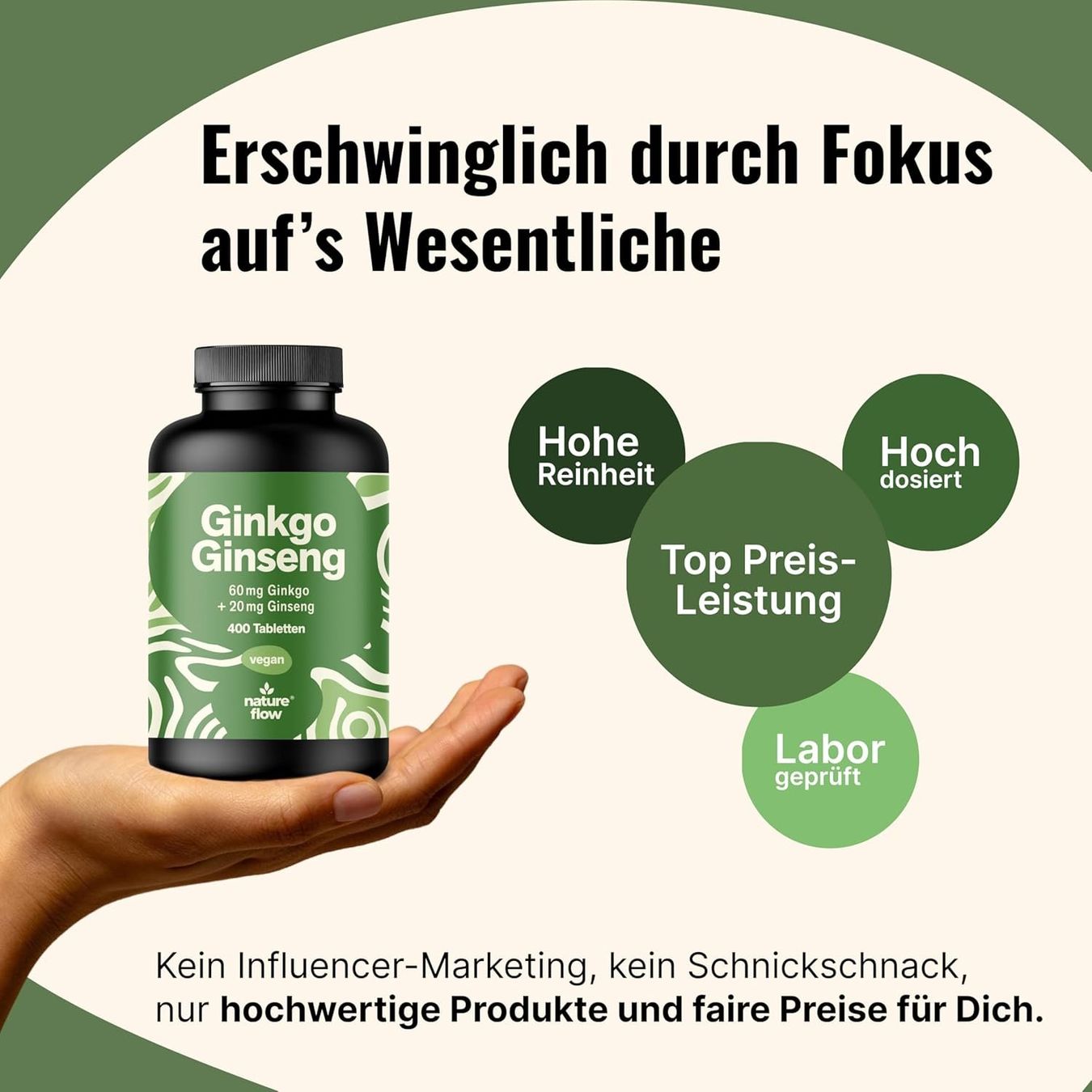 Ginkgo + Ginseng Tabletten 60 mg/20 mg – 400 Stk.
