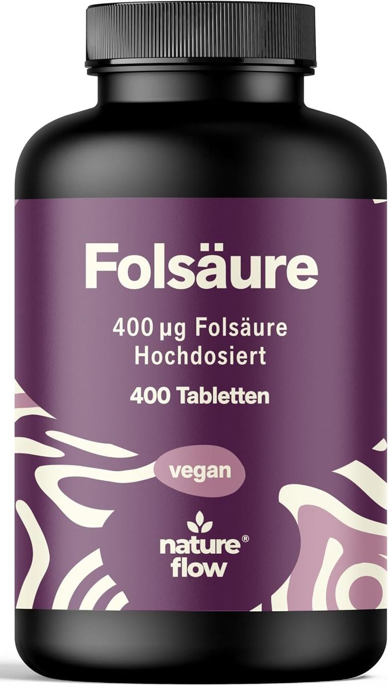 Folsäure 400 µg Tabletten – 400 Stk. Vegan