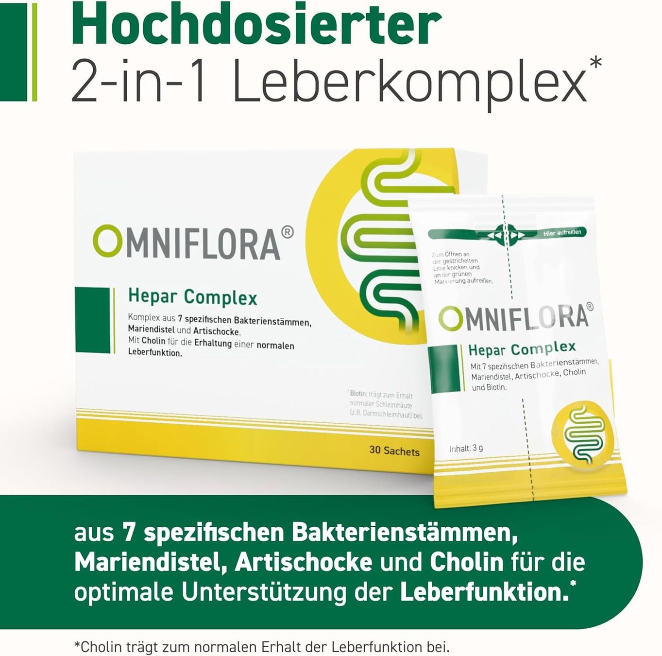 Leber Komplex Probiotika Mariendistel 30 Sachets