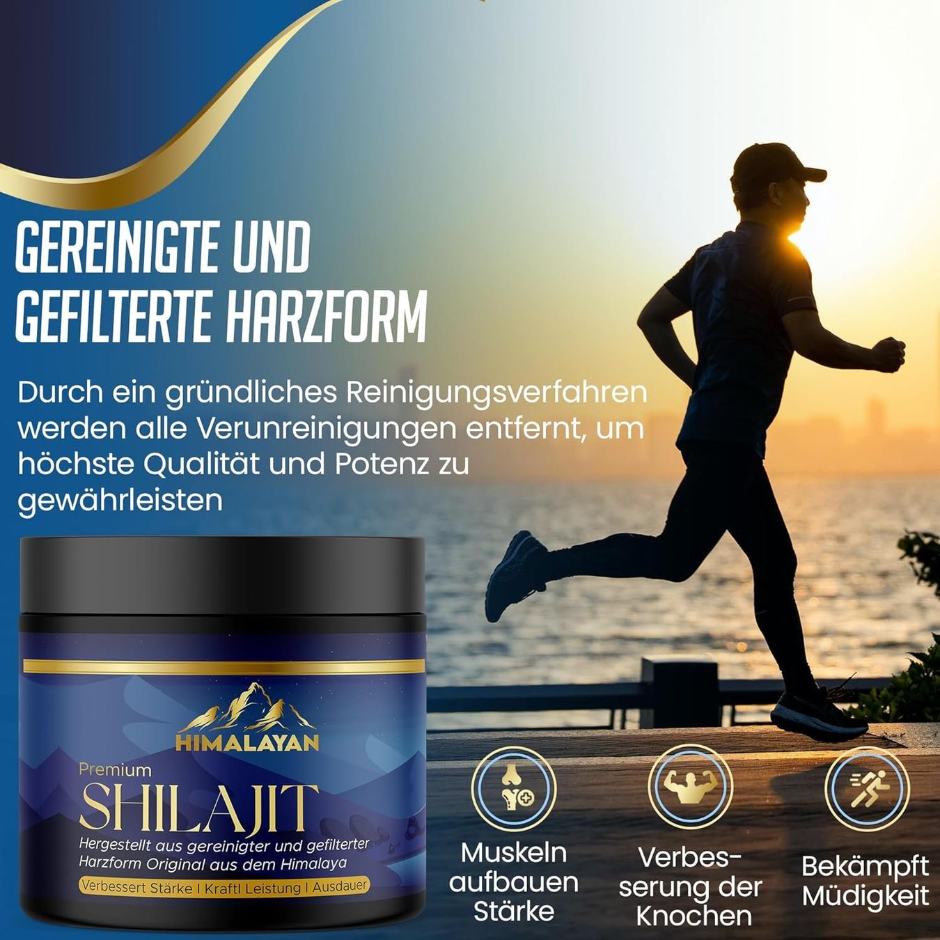 Shilajit Harz 50g 70% Fulvinsäure Himalaya