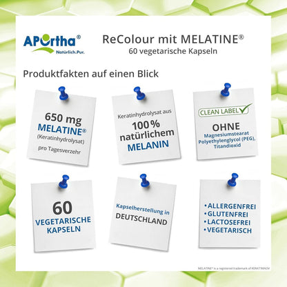 APOrtha ReColour Melanin 60 Kapseln
