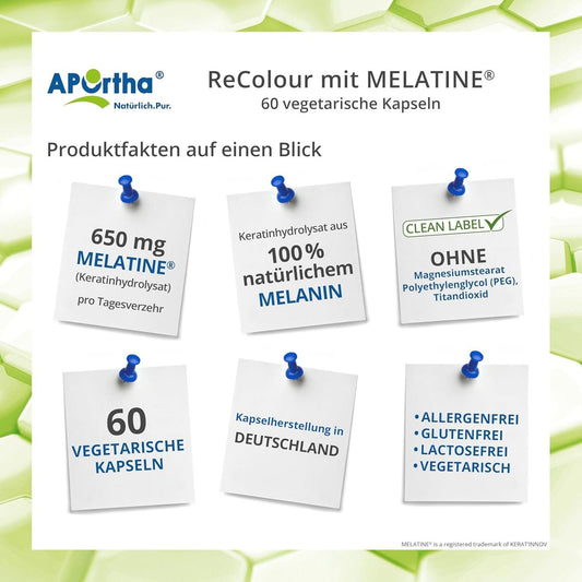 APOrtha ReColour Melanin 60 Kapseln