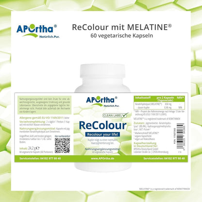 APOrtha ReColour Melanin 60 Kapseln