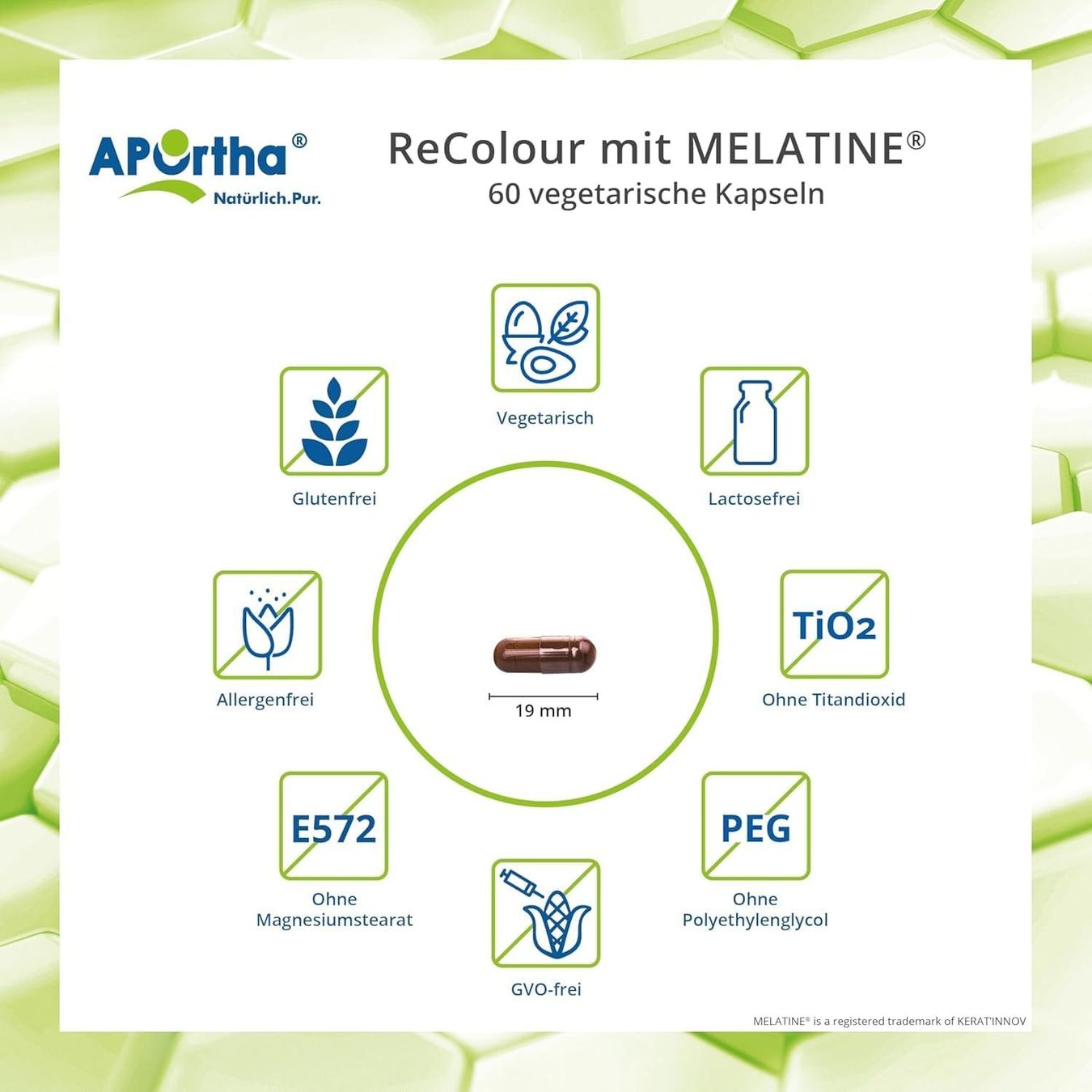 APOrtha ReColour Melanin 60 Kapseln