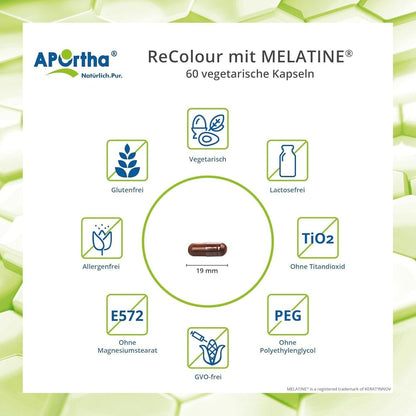 APOrtha ReColour Melanin 60 Kapseln