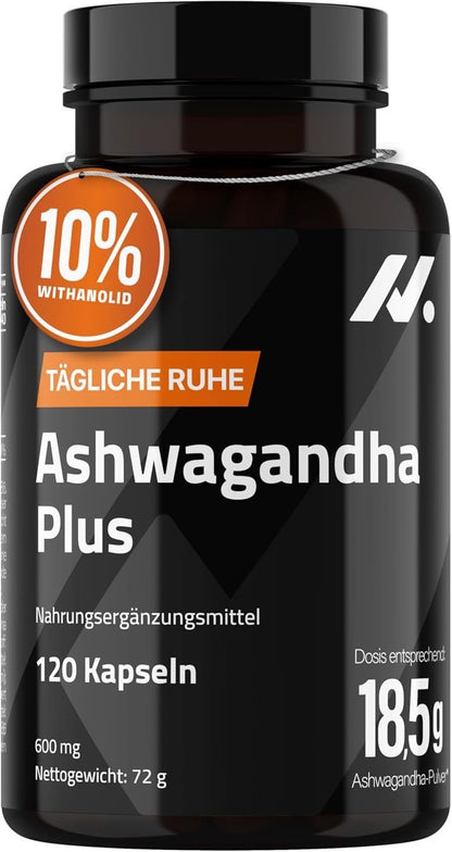 Ashwagandha Plus 18.450mg 120 Kapseln vegan