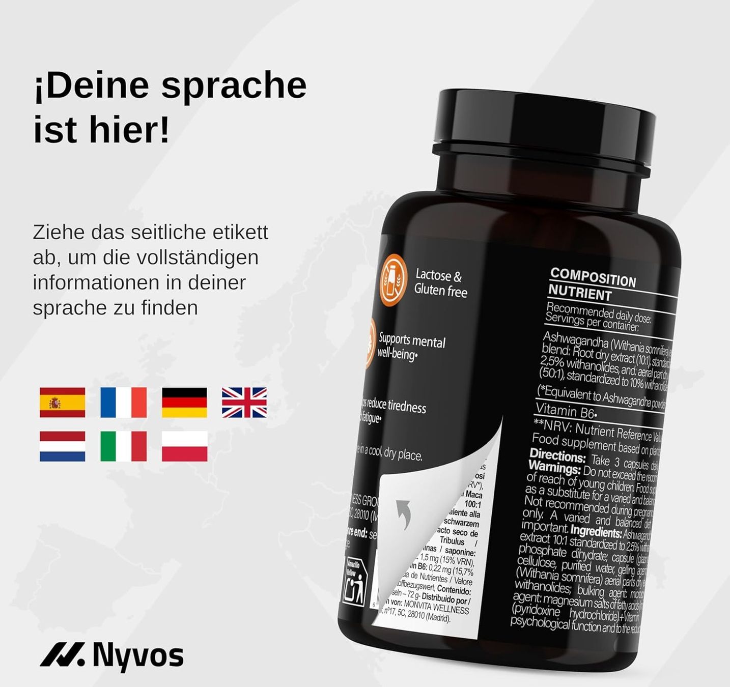 Ashwagandha Plus 18.450mg 120 Kapseln vegan