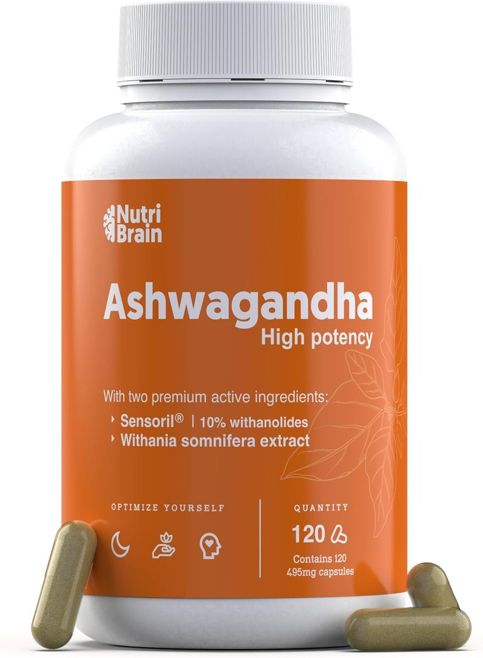 Ashwagandha Sensoril Kapseln 120 Stück Produktbild 1
