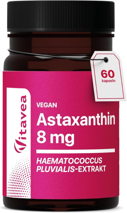 Astaxanthin 8 mg Kapseln Vegan 60 Stück
