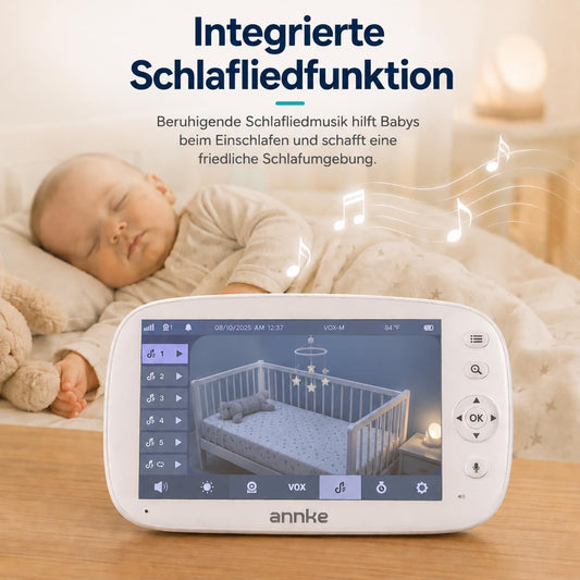 Babyphone 5 Zoll Monitor PTZ Kamera