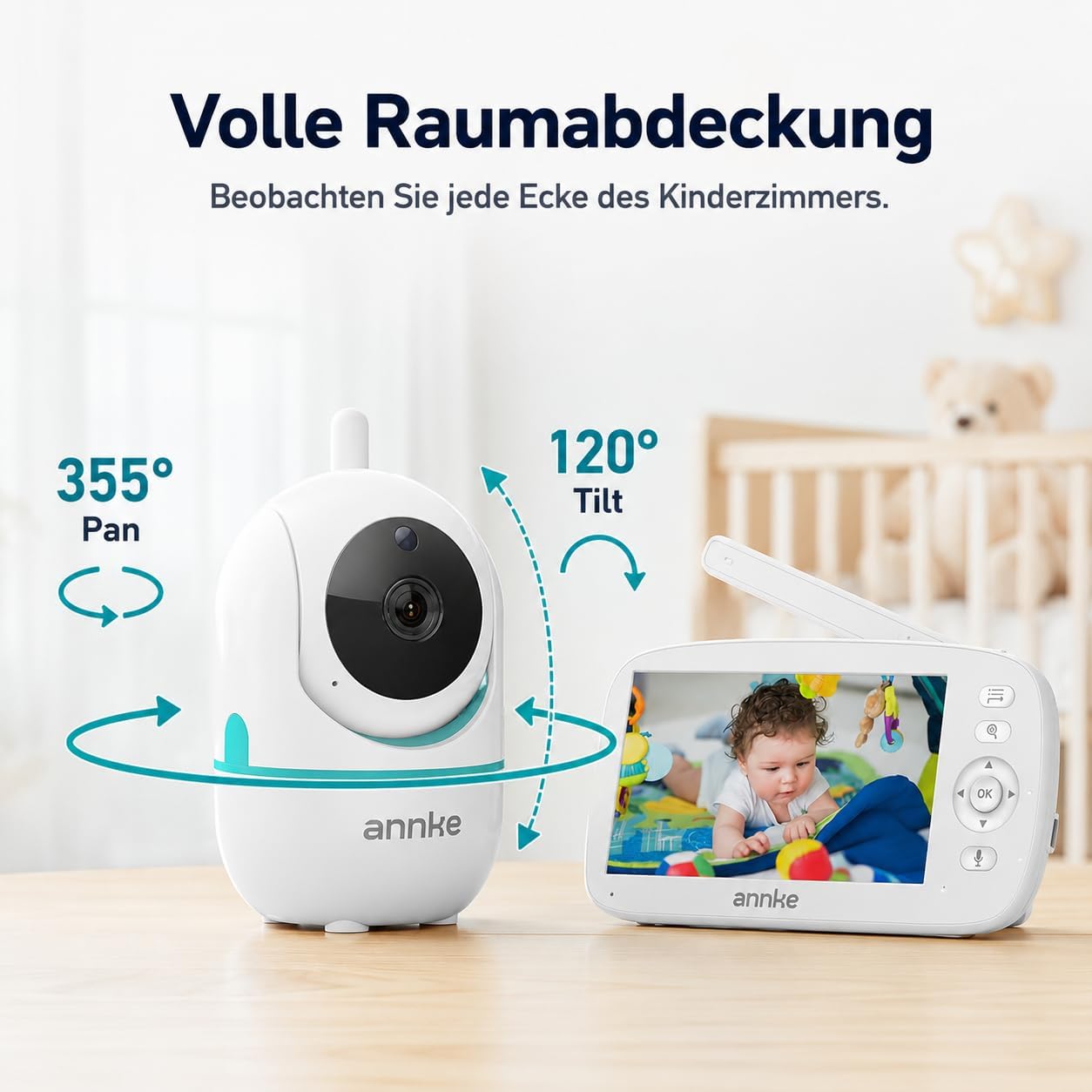 Babyphone VOX Modus Temperaturüberwachung