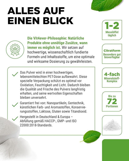 Basenpulver Magnesium Kalium Calcium Zink 360 g Produktbild 4