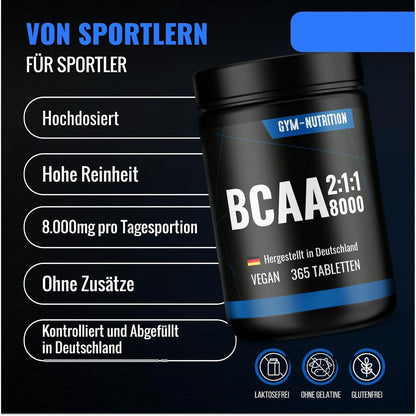 BCAA Tabletten 365 Stück vegan 2:1:1