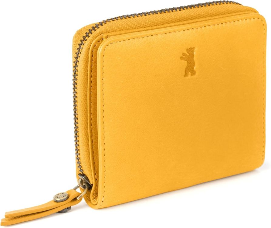 Berliner Bags Sara Damen Leder Portemonnaie RFID Gelb