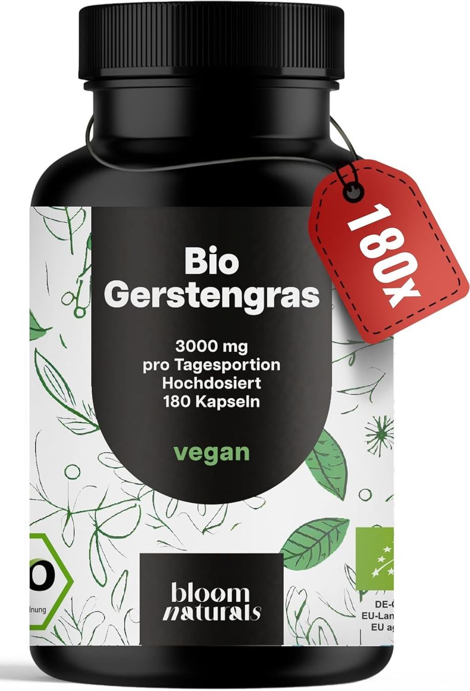 Bio Gerstengras Kapseln 180 Stück Produktbild 1