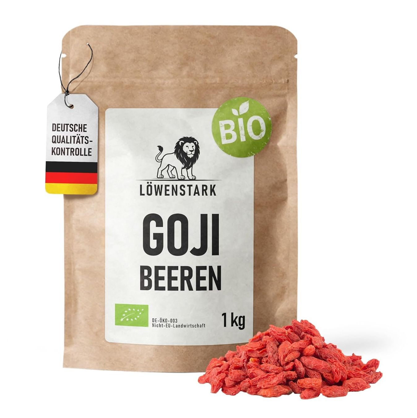 Bio Gojibeeren getrocknet 1 kg Löwenstark