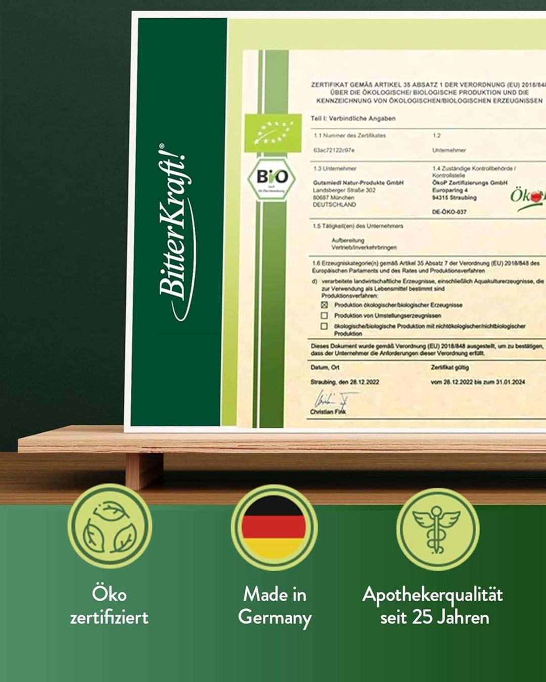 BitterKraft Blasenkraft Kräutertropfen 200 ml Vegan