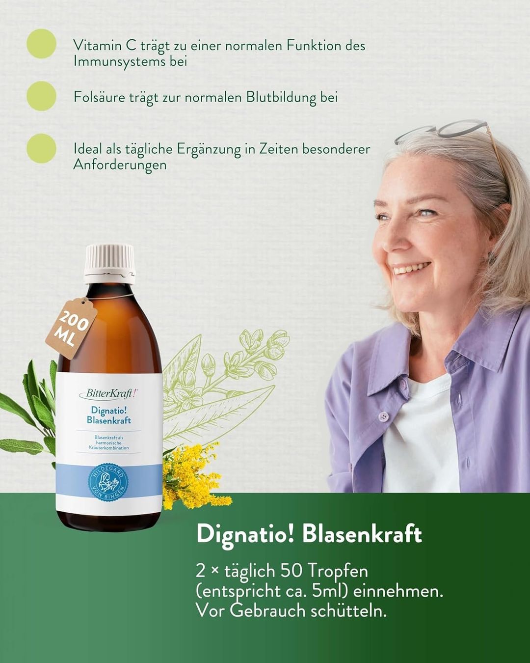 BitterKraft Blasenkraft Kräutertropfen 200 ml Vegan